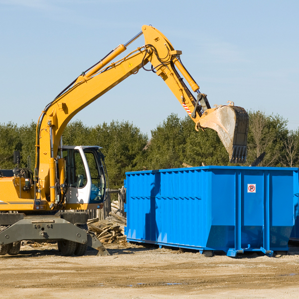 can i choose the location where the residential dumpster will be placed in Crosspointe